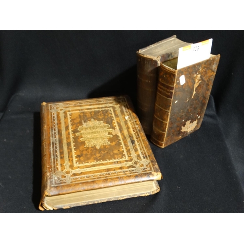 223 - Antiquarian Books, A Parcel Of 19thc Leather Bound Welsh Religious Books, 