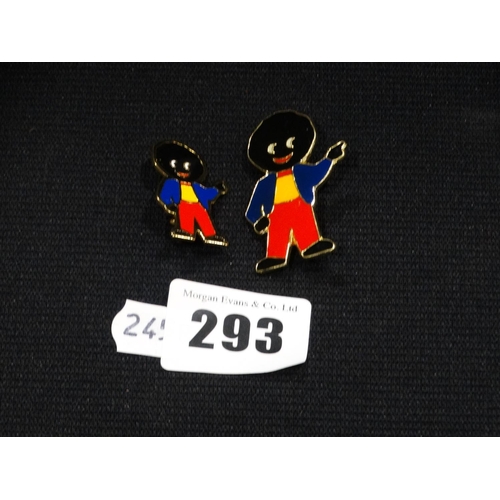 293 - Two Robertsons Jam Pin Badges