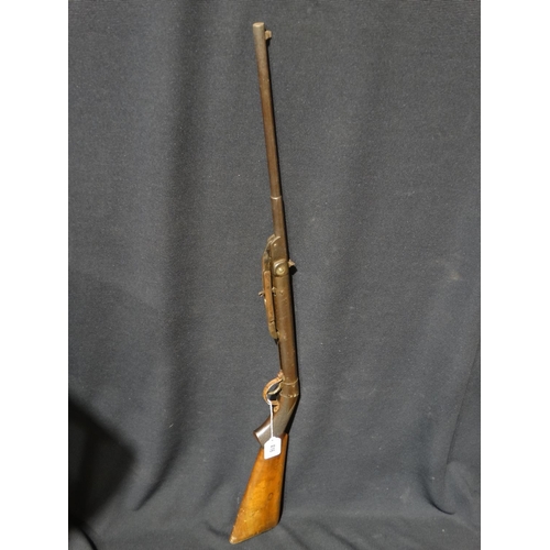 416 - A German Militia .177 Air Rifle By Fredrich Langenhan, Stock Bears British Retailers Mark