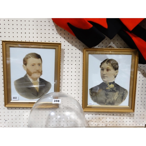 442 - A Pair Of Framed Edwardian Portrait Photographs