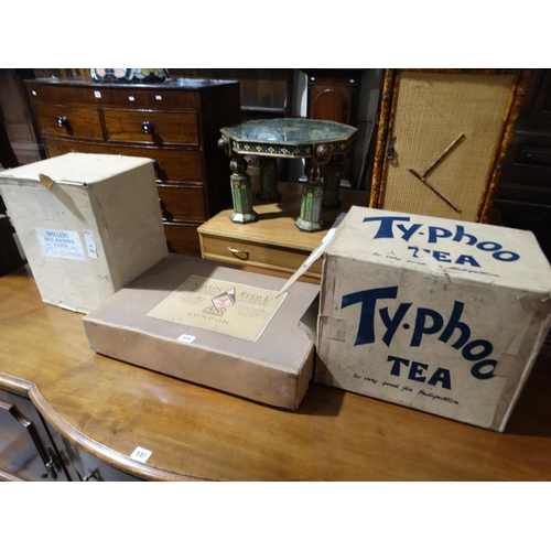 556 - Three Early 20thc Advertising Cardboard Boxes Including Typhoo Tea