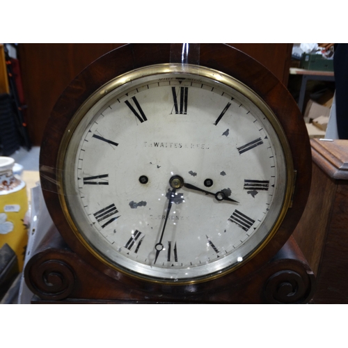 93 - A 19thc Thwaites & Reid Mantel Clock With Circular Dial & Chain Fusee Movement, 17.5