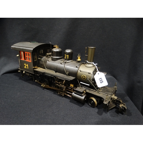 115 - A Model Bachmann Locomotive & Tender For The Yellow Pine Lumber Company (21), Gauge 1
Model Train