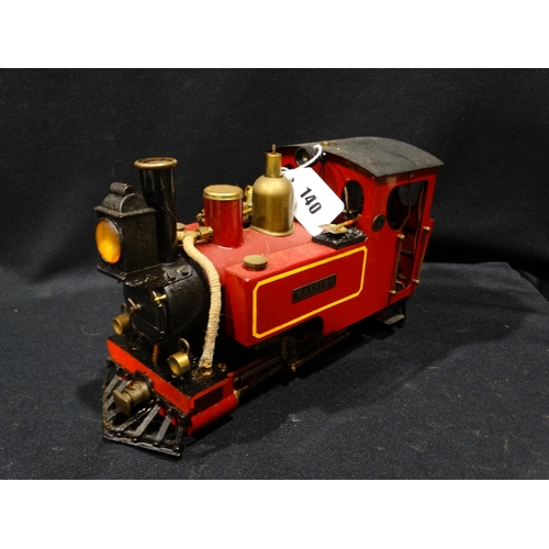 140 - A Live Steam Model Locomotive, 