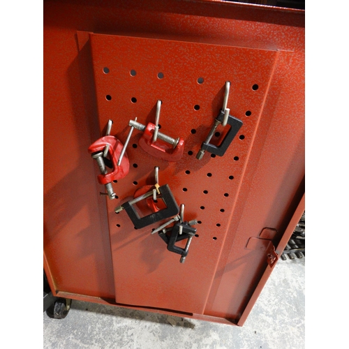 159 - A Metal Tool Cabinet Containing Precision Tools Etc