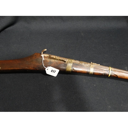 417 - A Torador Northern India Matchlock Musket