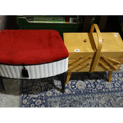 145 - Two Mid Century Sewing Boxes