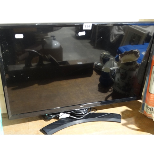 250 - An Lg Flat Screen Tv With A Dvd Player