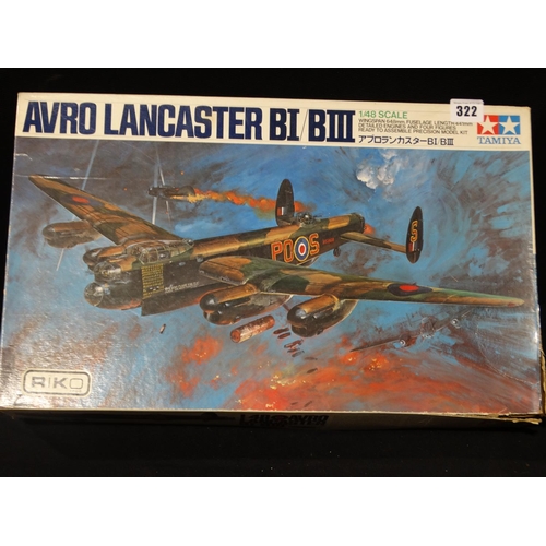 322 - A Tamiya Boxed Avro Model Lancaster