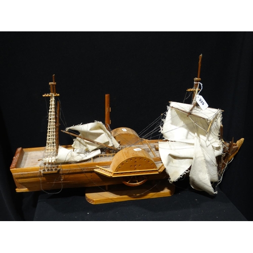 325 - A Scale Model Of A Paddle Boat