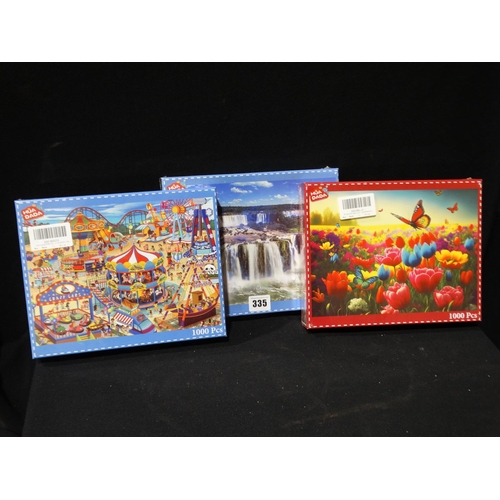 335 - Three New And Sealed 1000 Piece Jigsaw