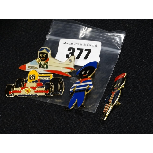 377 - Four Collectable Robertsons Jam Pin Badges