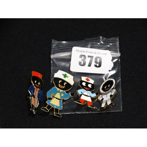 379 - Four Collectable Robertsons Jam Pin Badges