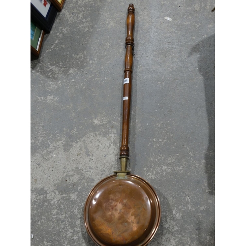 424 - An Antique Copper Warming Pan