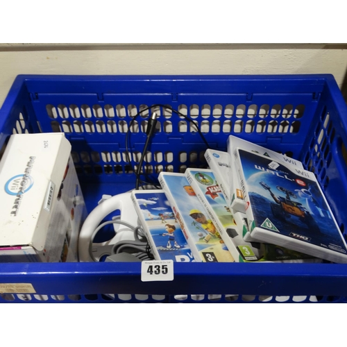 435 - A Nintendo Wii Console And Games