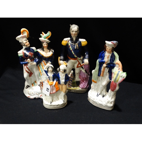 82 - A Group Of Staffordshire Pottery