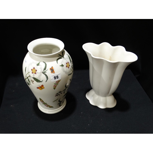 99 - A Portmeirion Pottery Botanic Garden Vase Etc