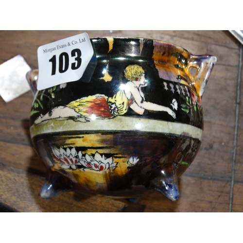 103 - A Group Of Mixed Pottery To Include A Wilkinson's Pans Garden Pattern Bowl