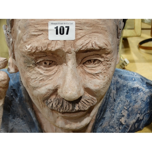107 - A Well Modelled Studio Pottery Bust