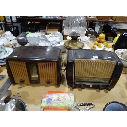 13 - Two Vintage Bakelite Encased Radio`s