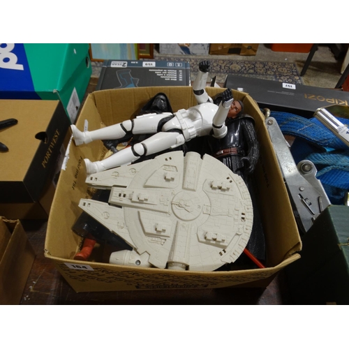 164 - A Box Of Star Wars Collectable Toys