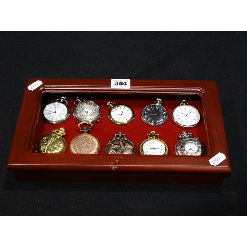 384 - Ten Collectors Pocket Watches