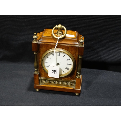 54 - A Walnut Encased Mantel Clock