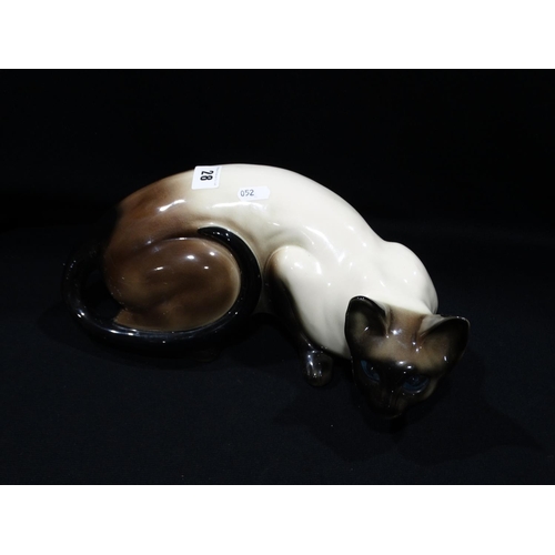 28 - A Ceramic Model Of A Siamese Cat