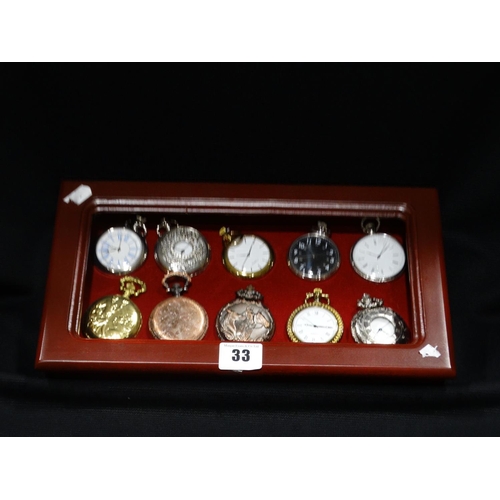 33 - A Collection Of Ten Collectable Pocket Watches