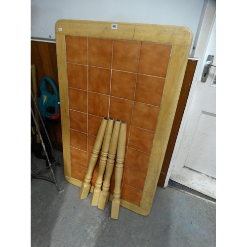 A Tile Topped Kitchen Table