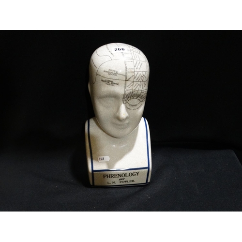 266 - A Reproduction Phrenology Head