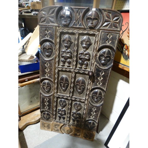 531 - An African Tribal Art Carved Door & Frame, 54 X 28