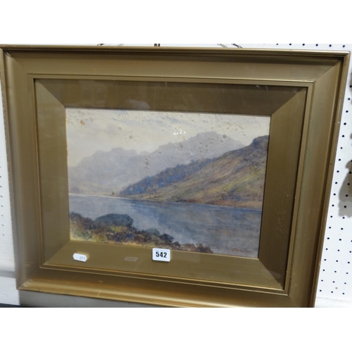 542 - Josiah Clinton Jones, Watercolour, North Wales Landscape View, Signed, 10 X 13