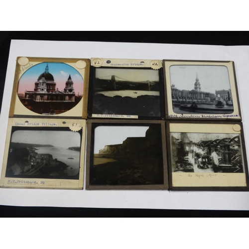 248 - Three Cases Of Magic Lantern Slides To Include Many North Wales Views