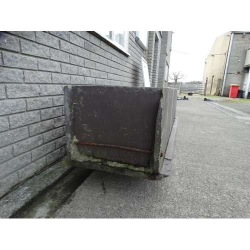 166 - A Large Antique Welsh Slate Farm Trough, 75