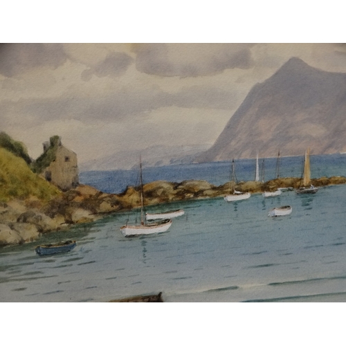 532 - Warren Williams Arca, Watercolour, View Of Nefyn Bay, Signed, 13 X 20