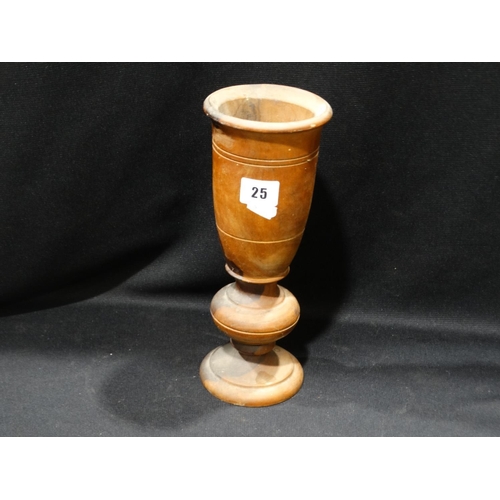 25 - A Turned Wooden Chalice