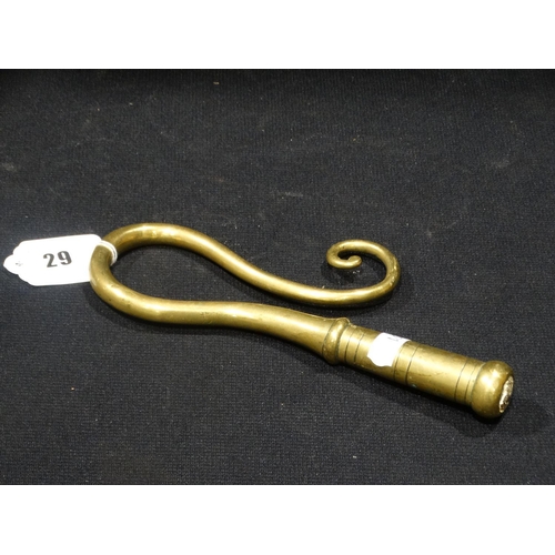 29 - An Old Brass Crook Head