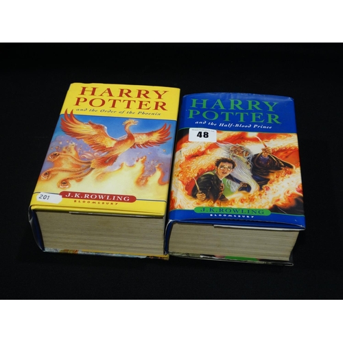 48 - Two Harry Potter Hardback 1st Edition Books