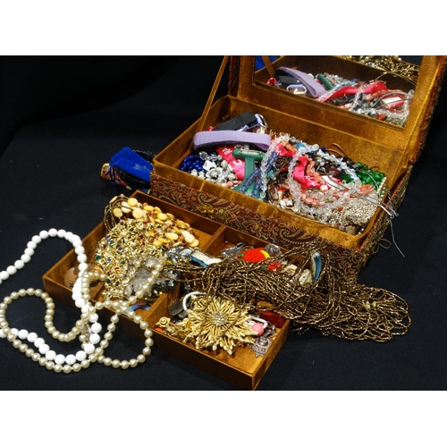 52 - A Box Of Costume Jewellery