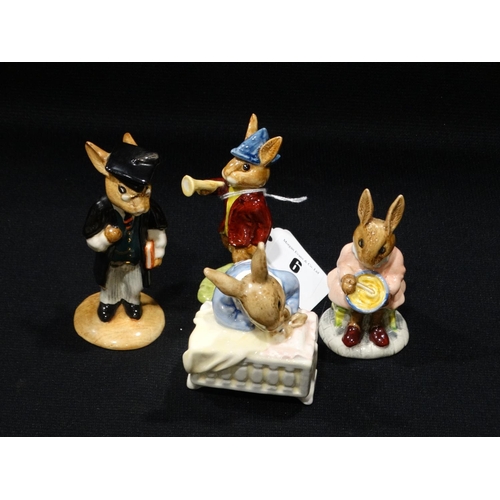 6 - Four Royal Doulton Bunnykins Figures