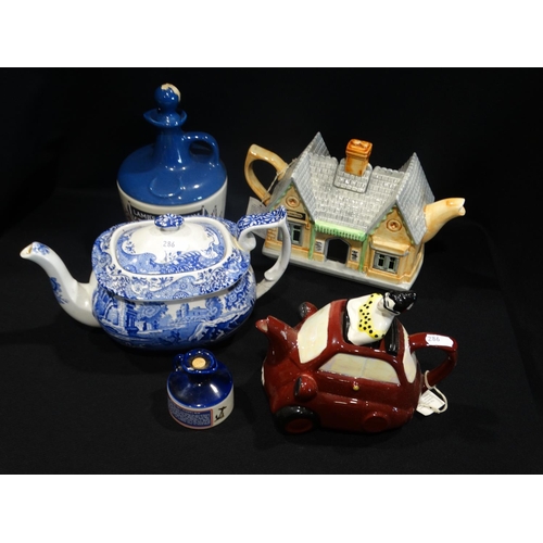A Qty Of Novelty Teapots Etc