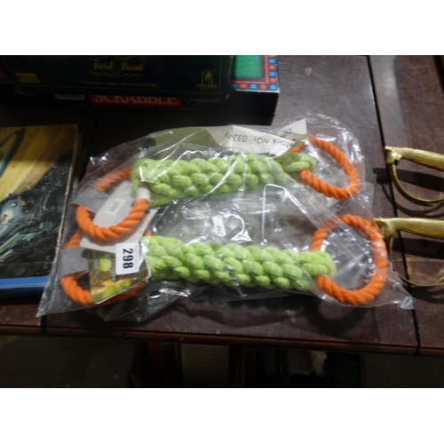 298 - Two New & Packaged Dog Rope Toys