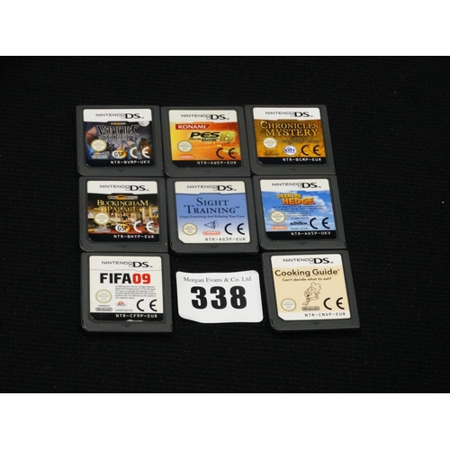 Eight Nintendo DS Game Cards