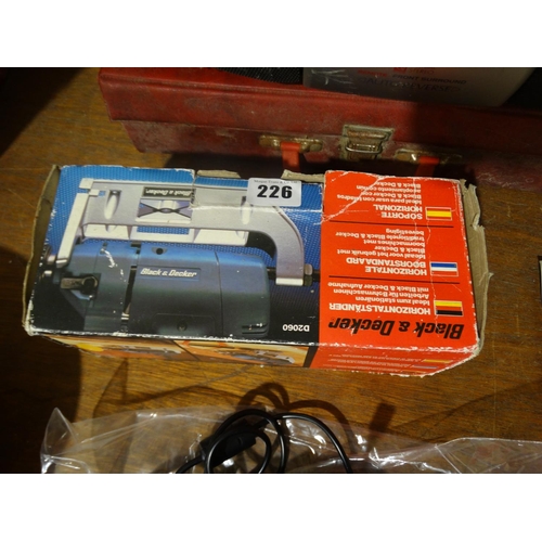 A Black And Decker Horizontal Drill Stand