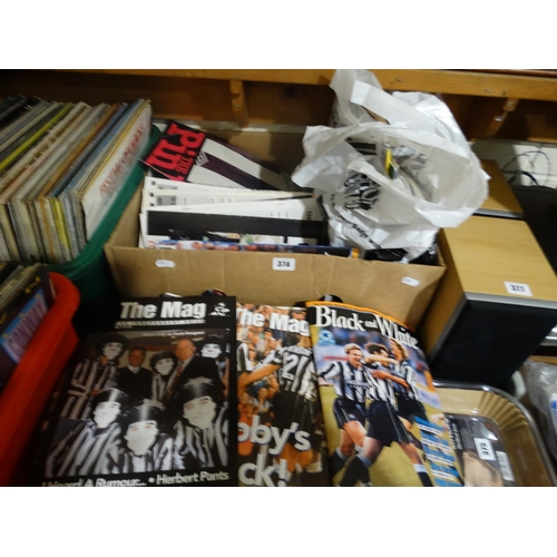A Box Of Newcastle Utd Football Club Magazines