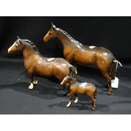 Three Beswick Horses (Af)