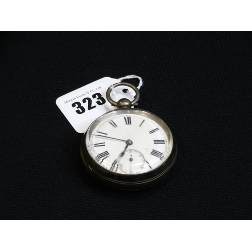 323 - A Silver Cased Gents Pocket Watch