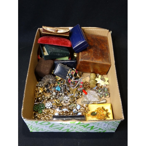 40 - A Box Of Costume Jewellery