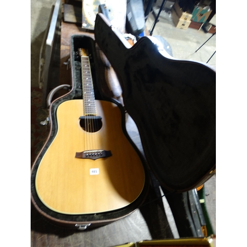 403 - A Tanglewood Model TND Acoustic Guitar In A Hard Carry Case